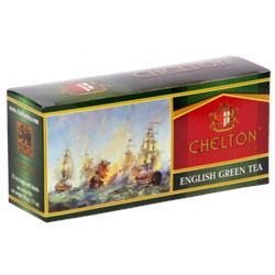 Чай Chelton Green Tea  зеленый чай 25 пак*2гр