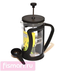 9066 FISSMAN Заварочный чайник с поршнем MACCHIATO 600 мл (стеклянная колба)