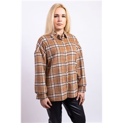 Рубашка  Пинск-Стиль артикул 3953 коричневый