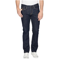 U.S. POLO ASSN. Slim Straight Five-Pocket Denim Jeans in Blue