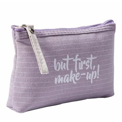 Косметичка-кошелек-сумочка, цвет серо-фиолетовый,1шт.Размер 17*11*3 см.