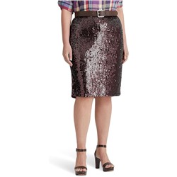 LAUREN Ralph Lauren Plus Size Sequined Tulle Pencil Skirt