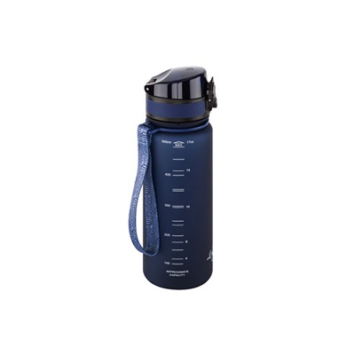 Бутылка для воды 500 мл 6,5*6,5*23 см "Style Matte" темно-синяя