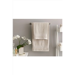 English Home Romantic Stripe Floşlu Banyo Havlusu Takımı Açık Gri 10029017-1
