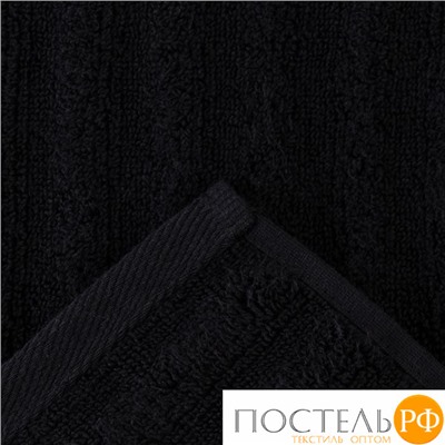 Полотенце махровое Этель "Waves" чёрный, 70х130 см, 100% хлопок, 460 гр/м2 6248371
