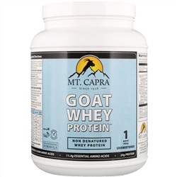 Mt. Capra, Сывороточный протеин из козьего молока, неподслащенный, 453 г (1 фунт)