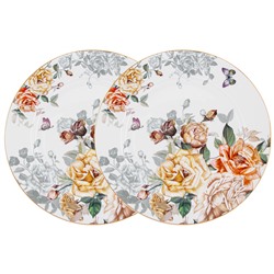Набор обеденных тарелок Розамунда, белый, 26,5 см, 2 шт, 60932