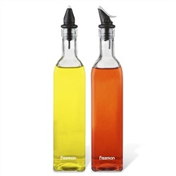 6515 FISSMAN Набор бутылок для масла и уксуса 2х500 мл (стекло)
