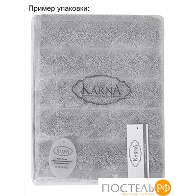 3520 Полотенце махровое "KARNA" VENTE 40х60 см 1/1 Серый