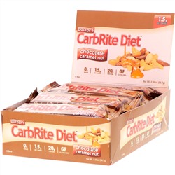 Universal Nutrition, Doctor's CarbRite Diet Bars, Chocolate Caramel Nut, 12 Bars, 2.00 oz (56.7 g) Each