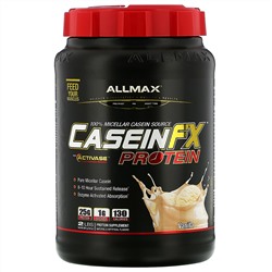 ALLMAX Nutrition, CaseinFX, 100%-ный казеиновый мицеллярный протеин, ваниль, 907 г