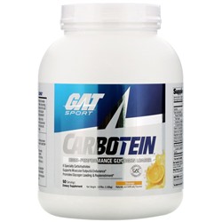 GAT, Carbotein, высокоэффективный загрузчик гликогена, со вкусом апельсина, 1,75 кг (3,85 фунта)