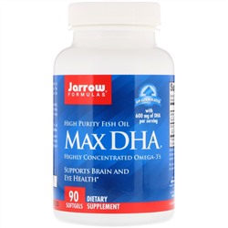 Jarrow Formulas, Max DHA, 90 мягких таблеток