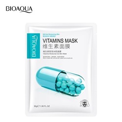Bioaqua, Витаминная маска для лица, восстановление, 30 гр.