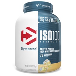 Dymatize Nutrition, ISO 100 Hydrolyzed, 100 % изолят сывороточного белка, со вкусом торта, 2,3 кг (5 фунтов)