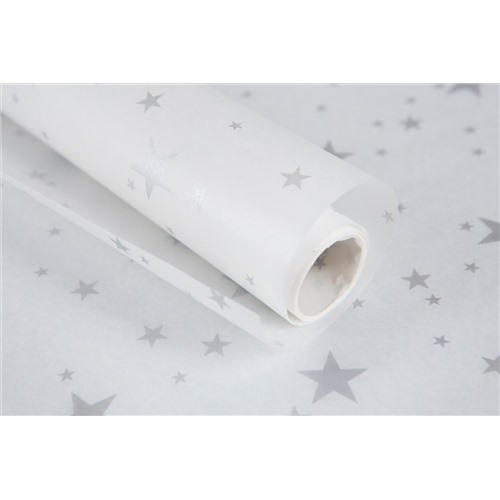 Силиконизированная бумага для выпечки с рисунком "Звезды" (рулон 10м)
