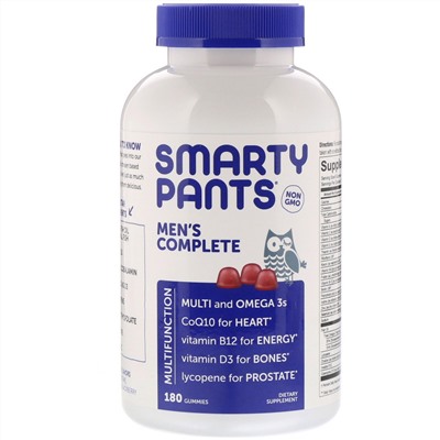 SmartyPants, Комплекс для мужчин, 180 жевательных таблеток