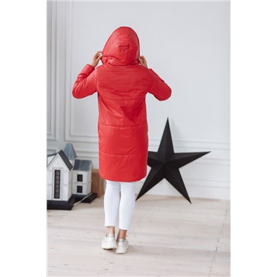 Пальто женское демисезонное 21910/б  (красный)