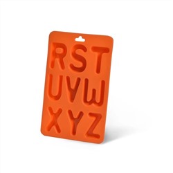 7220 FISSMAN Форма для льда - буквы английского алфавита от R до Z (силикон)