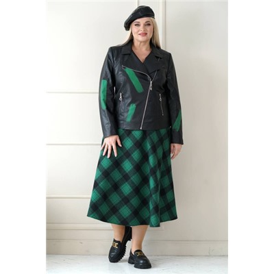Жакет, юбка  Alani Collection артикул 1955 зеленый