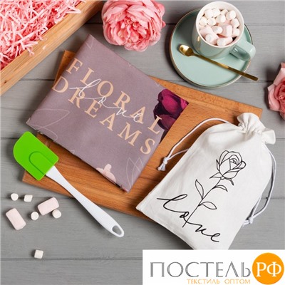 Набор подарочный Этель Floral dreams: полотенце 40х73 см, лопатка 9322770
