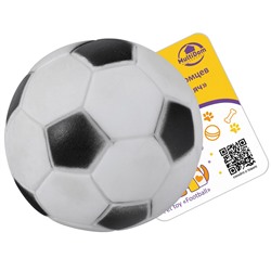 Игрушка для питомцев "Футбольный мяч", диаметр 6,5 см
