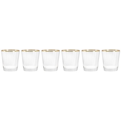 Набор стаканов для виски Gemma золото, 0,365 л, 6 шт, 62289