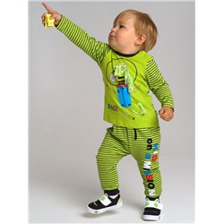 Комплект детский трикотажный для мальчиков: фуфайка (футболка с длинным рукавом), брюки