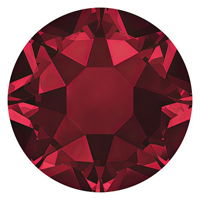 Страз клеевой "Сваровски" 2078 SS20 цветн. 4.7 мм кристалл 144 шт в пакете т.красный (siam 208)