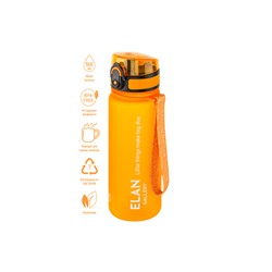 Бутылка для воды 500 мл 6,5*6,5*23 см "Style Matte" оранжевая
