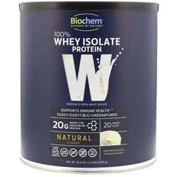 Biochem, 100% Whey Isolate Protein, Natural, 24.6 oz (699 g)