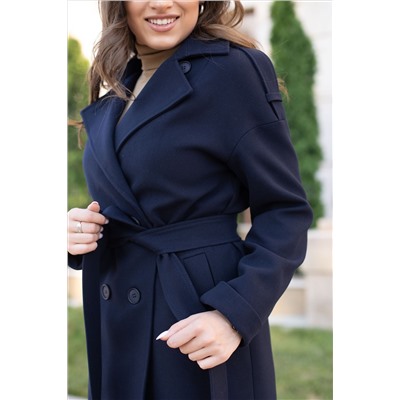 Пальто женское демисезонное 23540 (синий)