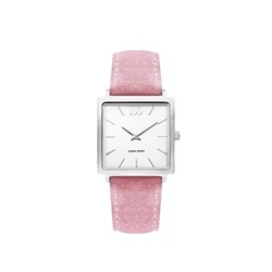 Часы MIAMI Silver Pink Suede Danish Design