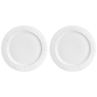 Набор тарелок 2 пр. 27,5*27,5*1,8 см "Белые розы"