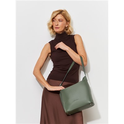 Женская кожаная сумка Richet 3191LN 342 Зеленый