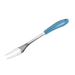 6516  Вилка для мяса CENTURION Светло-голубой цвет ручки Материал: S/S 18/0 (#430), PP&TPR