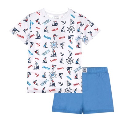 Комплект трикотажный для мальчиков: фуфайка (футболка), шорты