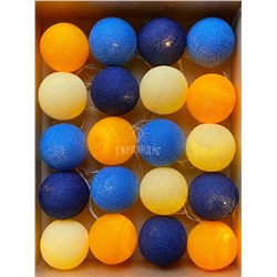 Гирлянда из 50 нитяных шариков "Золотая рыбка"