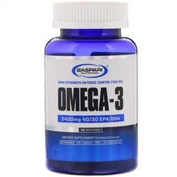 Gaspari Nutrition, Омега-3, 2400 мг, 60 мягких таблеток