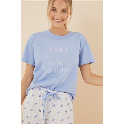 Pijama Capri 100% algodón lila La Vecina Rubia