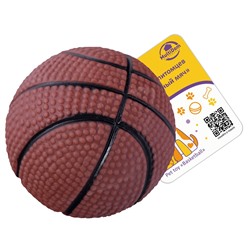 Игрушка для питомцев "Баскетбольный мяч", диаметр 6,5 см