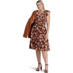 LAUREN Ralph Lauren Plus Size Floral Ruffle-Trim Georgette Dress