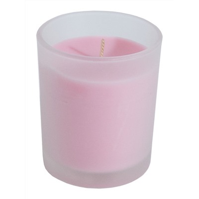 Ароматизированная свеча в стакане Розовые цветы