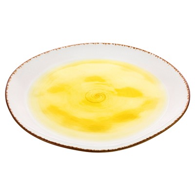 Блюдо сервировочное 30*30*2,7 см "Кантри" желтое
