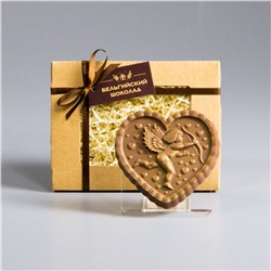 Шоколадная фигурка Сердце с купидоном 1