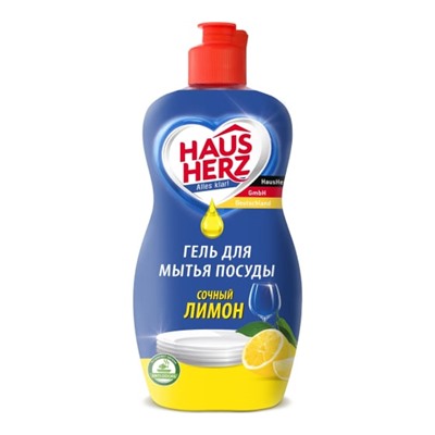 802703 Средство для мытья посуды Haus Herz Сочный лимон 450 мл