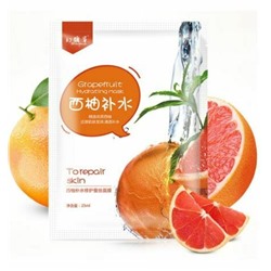 Тканевая маска для лица HuanYanCao с экстрактом грейпфрута, 25 мл.