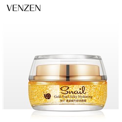 Venzen, лифтинг крем для лица, с муцином королевской улитки, частичками золота и экстрактом икры, 50 гр.
