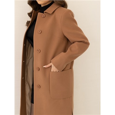 Пальто женское демисезонное 24833 (кэмел)