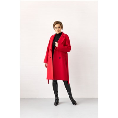 Пальто женское демисезонное 23220 (красный)